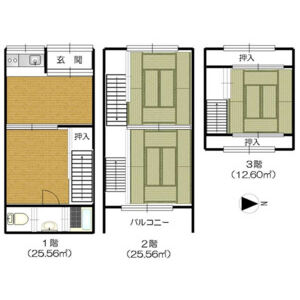 4DK 間取り図