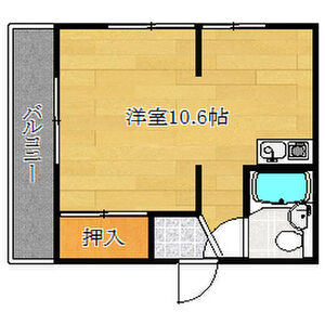 ワンルーム 間取り図