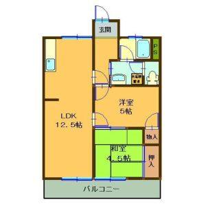 2LDK 間取り図