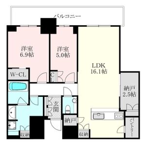2LDK 間取り図