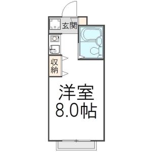 ワンルーム 間取り図