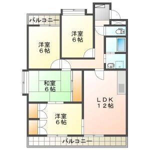 4LDK 間取り図