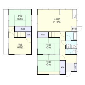 4LDK 間取り図