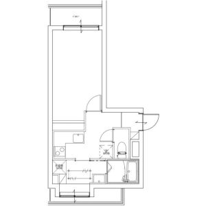 1DK 間取り図