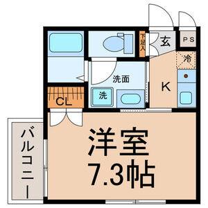 1K 間取り図