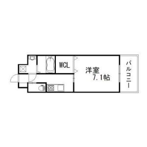 1K 間取り図
