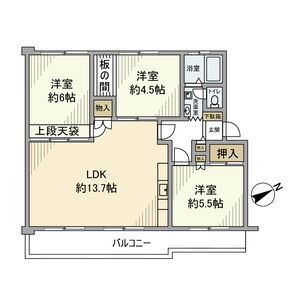 3LDK 間取り図