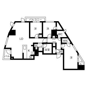 3LDK 間取り図