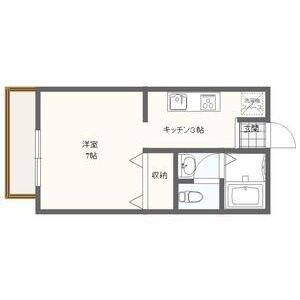1K 間取り図