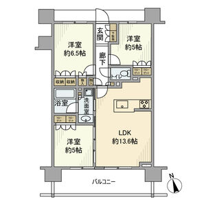 3LDK 間取り図