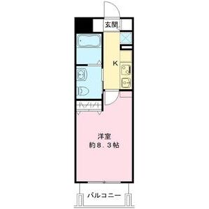 1K 間取り図