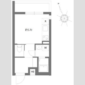 ワンルーム 間取り図