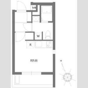 ワンルーム 間取り図