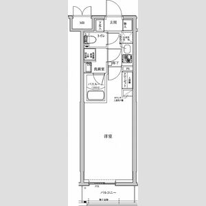 1K 間取り図