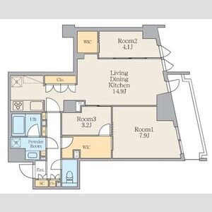 3LDK 間取り図