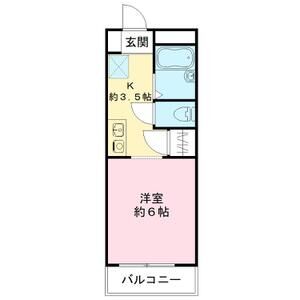 1K 間取り図