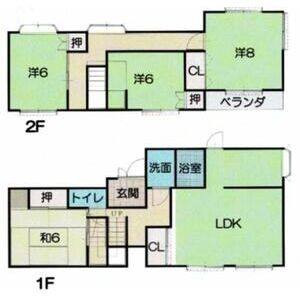 4LDK 間取り図