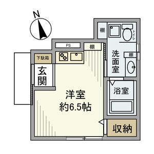 ワンルーム 間取り図