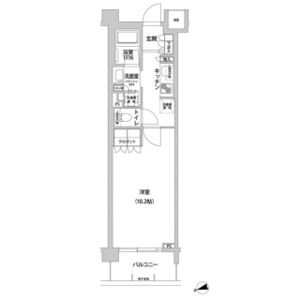 1K 間取り図
