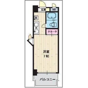 ワンルーム 間取り図