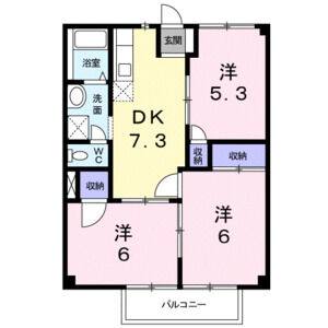 3DK 間取り図