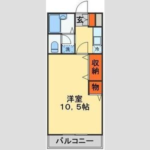 1K 間取り図
