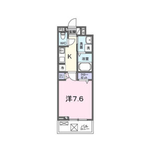 1K 間取り図