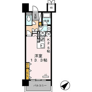 ワンルーム 間取り図
