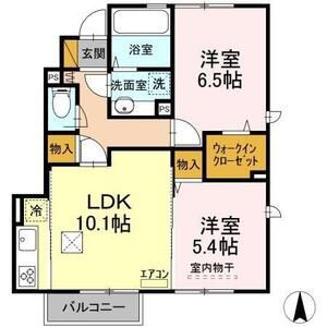 2LDK 間取り図