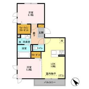 2LDK 間取り図