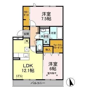 2LDK 間取り図