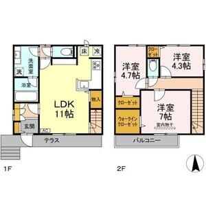 3LDK 間取り図