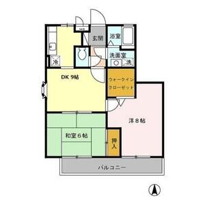 2DK 間取り図