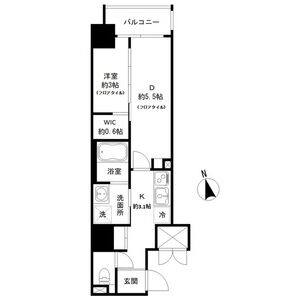 1DK 間取り図