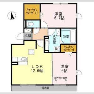 2LDK 間取り図