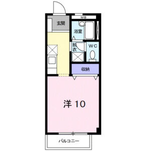 ワンルーム 間取り図