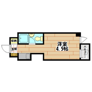 ワンルーム 間取り図