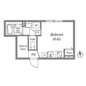 ワンルーム 間取り図