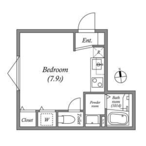 ワンルーム 間取り図