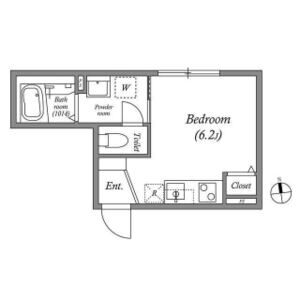 ワンルーム 間取り図
