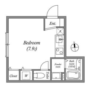 ワンルーム 間取り図
