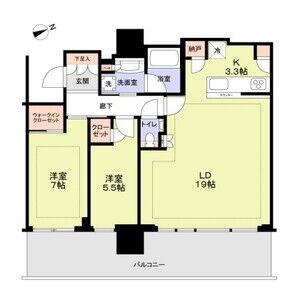 2LDK 間取り図