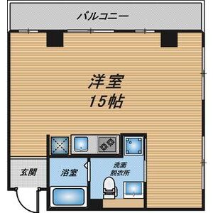 ワンルーム 間取り図
