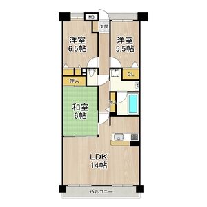 3LDK 間取り図