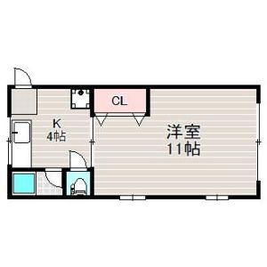 2DK 間取り図