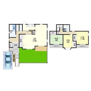 3LDK 間取り図