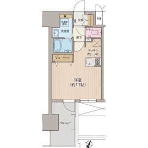 ワンルーム 間取り図