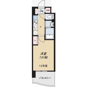 1K 間取り図