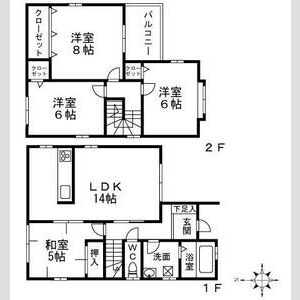4LDK 間取り図