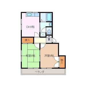 2DK 間取り図